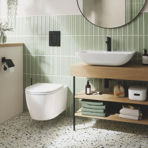 Grohe Start QuickFix Wastafelmengkraan - opbouw - 12.1cm uitloop - M-size - matte black (mat zwart) SW1126717