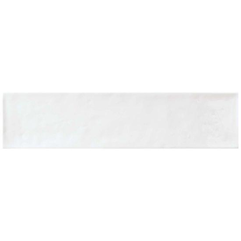 Quintessenza Cromia 26 Wandtegel 7x27cm 10mm witte scherf Bianco Lucido SW363499