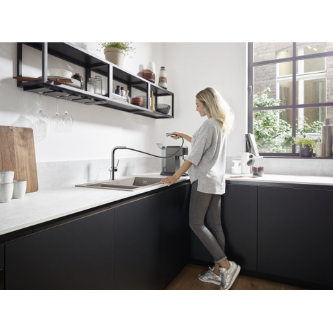 Hansgrohe Talis m54 - 1 greeps keukenmkr - 270 met uittrekbare uitloop - rvs look SW528891