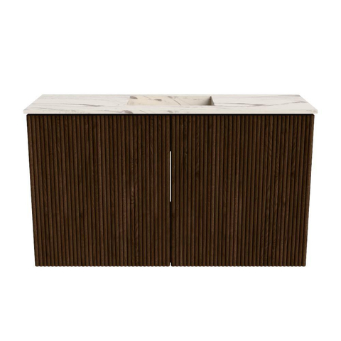Mondiaz JOYA-DLUX 70cm toiletmeubel - kleur Walnut - Wastafel FAYE positie Midden Zonder kraangat kleur Nata. SW1424493