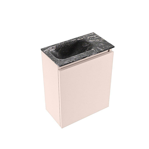 MONDIAZ TURE-DLUX Meuble de toilettes 40 cm Rosee. EDEN lavabo Lava position à gauche. Sans trou de robinet. SW1103966