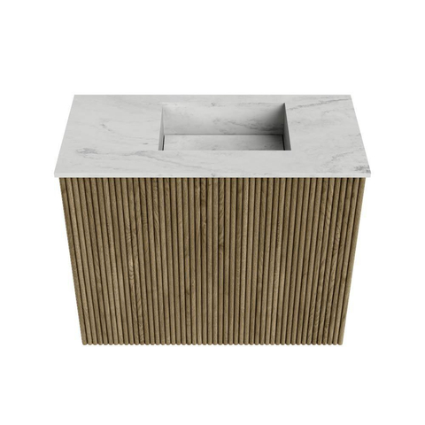 Mondiaz JOYA-DLUX 50cm toiletmeubel - kleur Dusk - Wastafel FAYE positie Rechts Zonder kraangat kleur Opalo. SW1423301