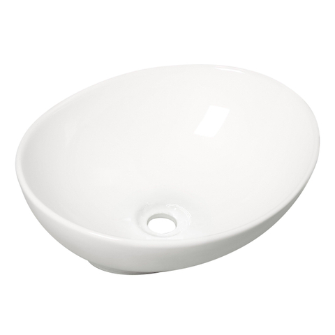 Wiesbaden Barco Waskom ovaal - 40x33x14.5cm - keramiek - glans wit SW72922