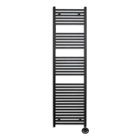 Sanicare Lumara Radiateur electrique - 170x50cm - 1026W - thermostat noir - en bas à droite - aluminium - noir mat SW1581518