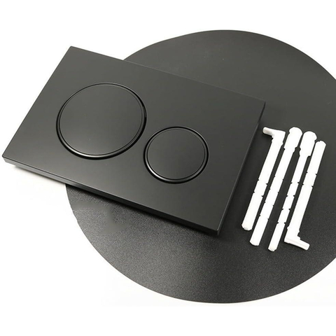 Geberit Sigma20 bedieningsplaat - 2-toets spoeling - rond - dualflush - mat zwart SW420200