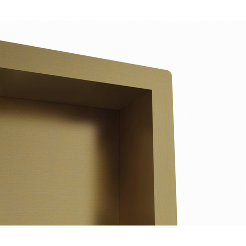 Fortifura Galeria Inbouwnis - 30x30x7cm - PVD - geborsteld messing (goud) SW809409