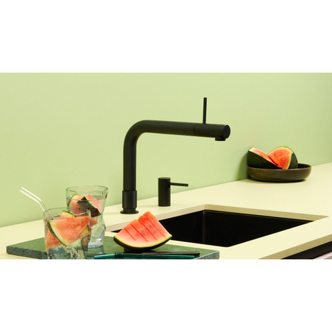 Quooker Front kokendwaterkraan - Combi+ reservoir - Warm / kokend water - Zwart mat SW804561