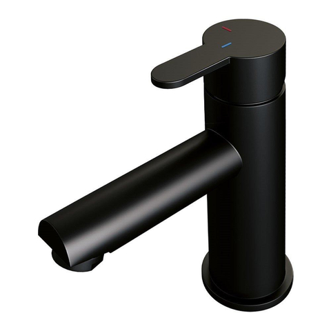 Brauer Black Edition Robinet de lavabo bas économiseur d'énergie Noir mat SW385381