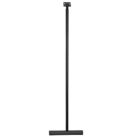 Wiesbaden luxe badkamer-vloerwisser+ophanging mat zwart - licht beschadigd- OUTLETSTORE STORE44274