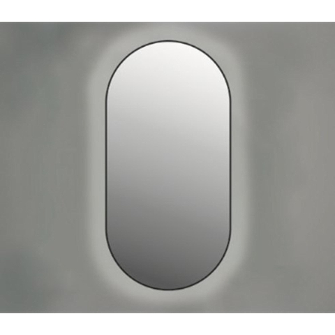 INK SP21 miroir – ovale – 60 x 120 cm – LED indirecte – chauffage de miroir – Blanc mat SW693166