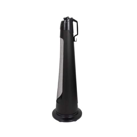 Eurom Chauffage de terrasse Q-Tower 1200 15m2 1200 watt Noir SW877014
