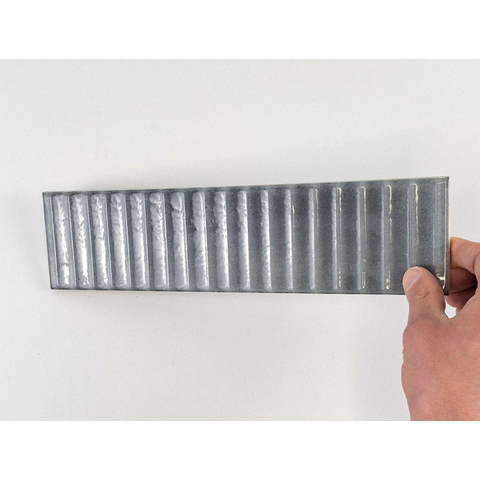 SAMPLE Terravito Sileno Voor wandtegel - 30x7.5cm - 8mm - ribbel - Grijs SW1221280