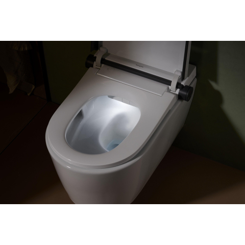 Hansgrohe LavaPura Element S WC lavant – séchage à air chaud & abattant automatique – blanc brillant SW1413638
