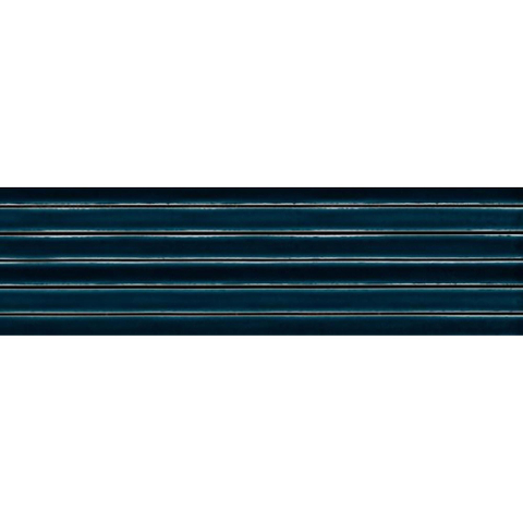 SAMPLE vtwonen Tegels Rib Wandtegel - 13x45cm - 9mm - Witte scherf - Sapphire (Blauw) SW1221061