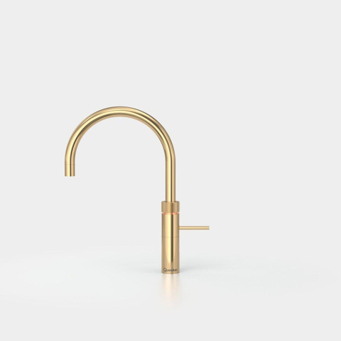 Quooker Fusion Round kokendwaterkraan - draaibare uitloop - PRO3 reservoir - Warm / kokend water - Verguld Glans (Goud) SW299638