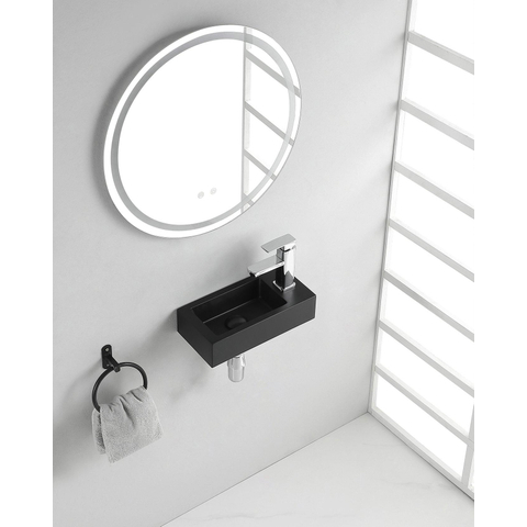 Wiesbaden Rhea S mini fontein rechts 36,5 x 18 x 9 cm quartz OUT13585