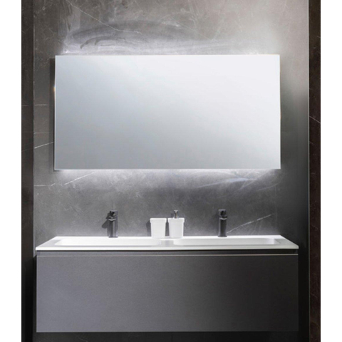 Nemo Spring Linea spiegel - recht - 140 x 65cm - profiel - LED boven en onder - sensor SW418092