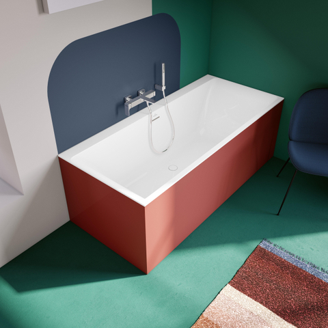 Villeroy & Boch Subway 3.0 bad - 180x80cm rechthoek ingebouwd vulsysteem - Stone White (mat wit) SW641574