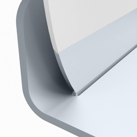 Mondiaz SPOT miroir – Ø 50 cm – avec tablette – Clay (brun) SW1235504