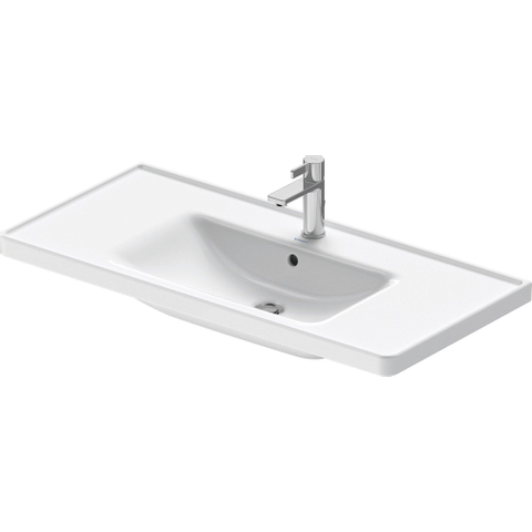 Duravit D-neo Wastafel - 100.5x48cm - met 1 kraangat - met overloop - wit SW640384