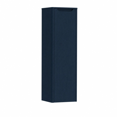 H&R badmeubelen Juice Hoge Kast - 40x35x130cm - met ronde hoeken - 1 deur - rechtsdraaiend - blue oak SW875257