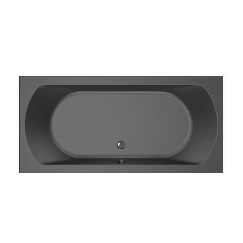 Xenz Lagoon Baignoire duo - 190x90x53 - bonde Centrale - acrylique - ebony SW103409