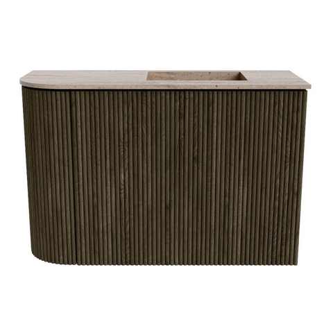 Mondiaz JOYA-DLUX 61.6cm toiletmeubel - ronding links kleur Shadow - Wastafel FAYE positie Rechts 1 kraangat kleur Saba. SW1426256