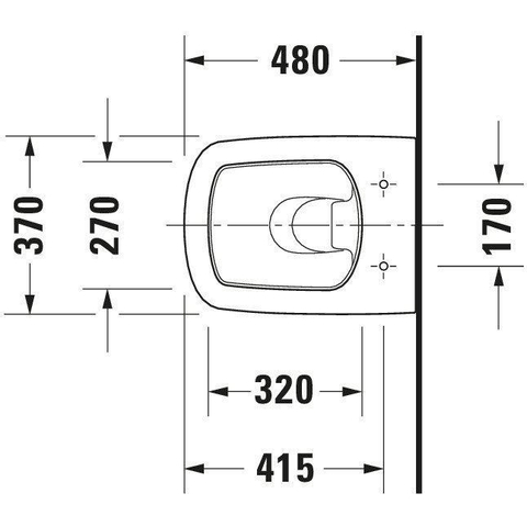 Duravit DuraStyle wandcloset diepspoel Compact 37x48cm wit SW54185