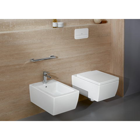 Villeroy & Boch memento 2.0 wandcloset - diepspoel DirectFlush - 37.5x56cm - Stone White (mat wit) SW336037