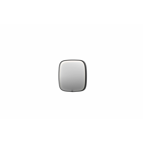 INK SP31 miroir – 40 x 40 cm – LED directe tout autour – chauffage de miroir – Metal black brossé (anthracite) SW955965