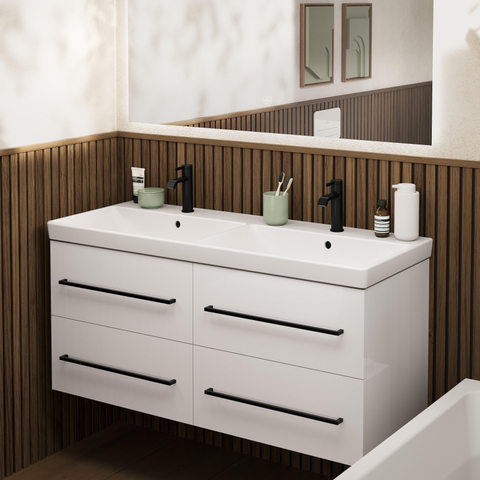 Villeroy & Boch Dawn 1 greeps wastafelkraan - zonder pop up afvoergarnituur - mat zwart SW974123