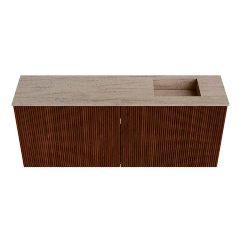Mondiaz JOYA-DLUX 100cm toiletmeubel - kleur Ruby - Wastafel FAYE positie Rechts 1 kraangat kleur Saba. SW1425606