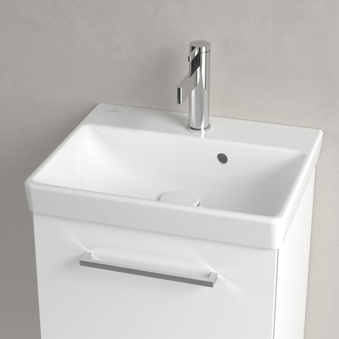 Villeroy & Boch Avento fontein - 45x37cm - 1 kraangat - met overloop - White Alpine (glans wit) SW59855