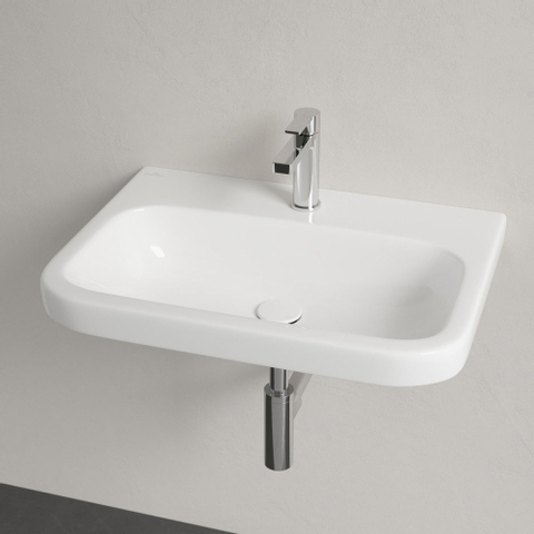 Villeroy & Boch Architectura wastafel - 65x47cm - met kraangat - zonder overloop - White Alpine (glans wit) 1025252