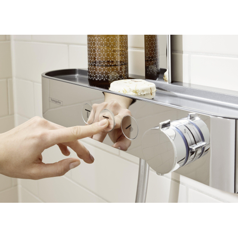 Hansgrohe Pulsify s Howerpipe - 26cm - 2jet - planchet - 40cm - hoogglans chroom SW651114