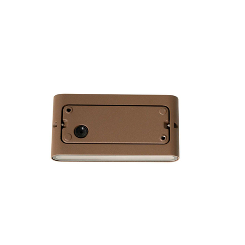 QAZQA Batt wandlamp - 17.5x9x3cm - incl. LED - IP65 - mat roestbruin (koper) SW1187248