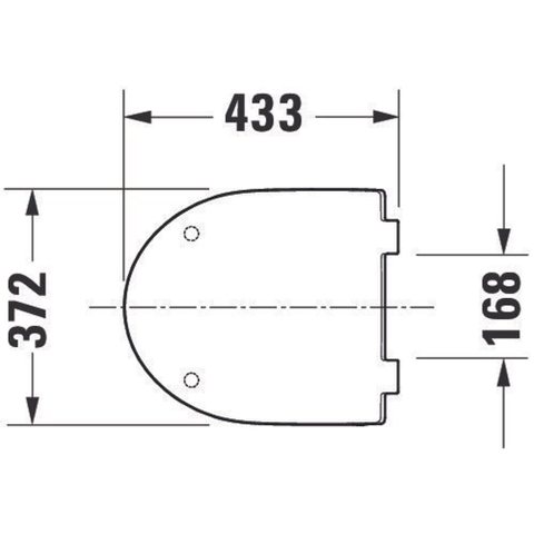 Duravit No.1 DuraStyle Basic WC-zitting - 36.9x43.3x4.2cm - compact - met softclose - met quickrelease - kunststof - wit SW472394