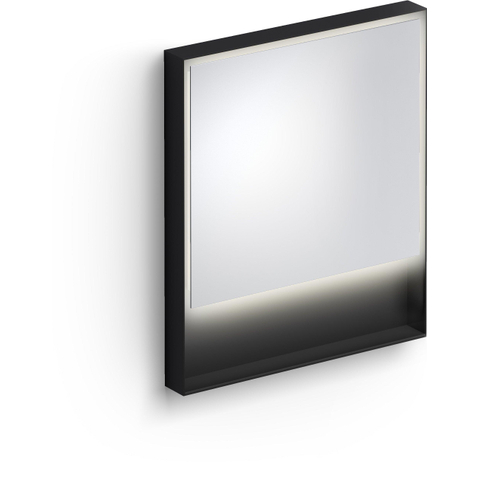 Clou Look at Me miroir – rectangle – 70 x 80 cm – LED indirecte tout autour – Noir mat SW417048
