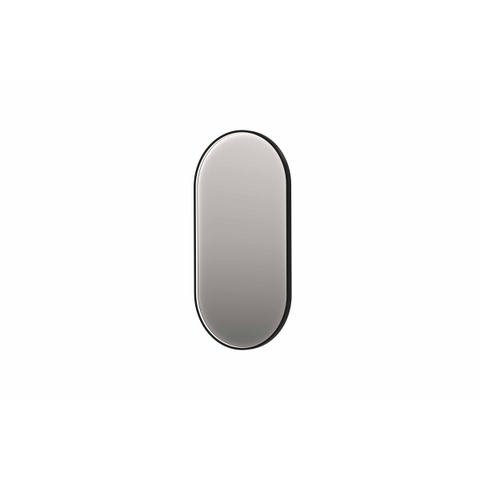 INK SP21 miroir – ovale – 80 x 40 cm – LED indirecte – chauffage de miroir – Metal black brossé (anthracite) SW955885