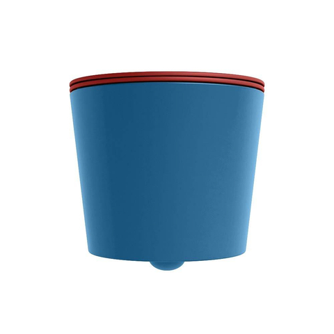 Mondiaz LAVIE hangtoilet – spoelrandloos – 36 x 53 cm – met softclose zitting – Jeans (blauw), zitting Fire (rood) SW1208618