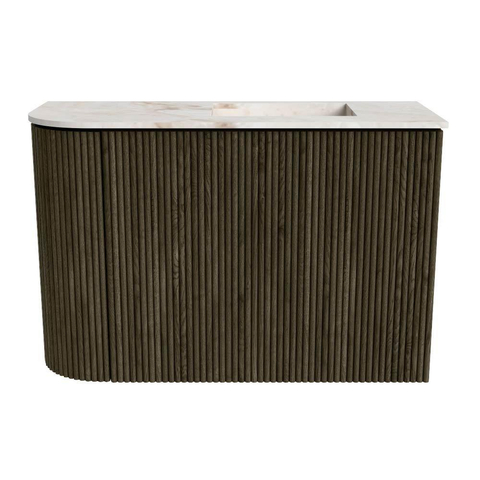 Mondiaz JOYA-DLUX 61.6cm toiletmeubel - ronding links kleur Shadow - Wastafel FAYE positie Rechts Zonder kraangat kleur Frappe. SW1422714