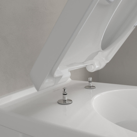 Villeroy & Boch O.novo pack wandcloset - met spoelrand - diepspoel zitting - softclose - White Alpine (glans wit) 0124208