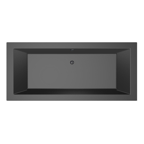 Xenz Society Baignoire duo - 200x90x53 - bonde Centrale - acrylique - ebony SW103379