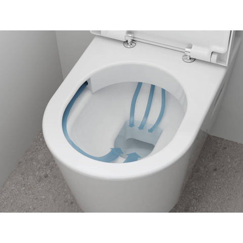 Hansgrohe EluPura Original S WC suspendu – AquaChannel Flush – profondeur 54 cm – avec abattant – blanc brillant SW1164949
