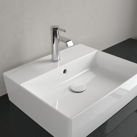 Villeroy & Boch Memento 2.0 Vasque à poser - 49.8x42cm - trop-plein - ceramic+ - blanc SW106546