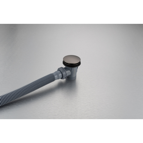 Fortifura Calvi badafvoercombinatie - met klikwaste - PVD - geborsteld gunmetal (antraciet) SW696233