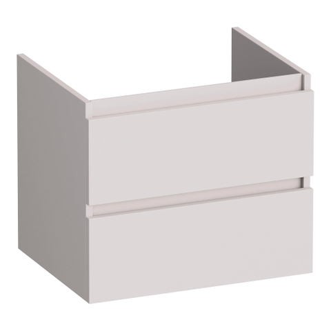 BRAUER Joy Meuble sous-lavabo 60 2 tiroirs softclose - sans poignées - 1 découpe pour siphon - sable mat SW1201144