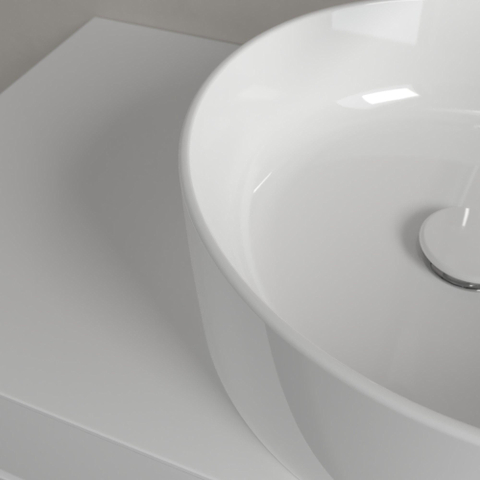 Villeroy & Boch Collaro vasque à poser - ronde Ø40cm - sans trop-plein sans trou de robinetterie blanc SW336042