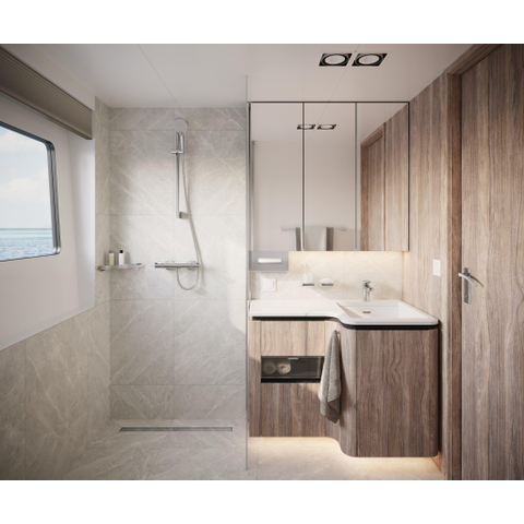 Hansgrohe AddStoris Q AddStorisdrikbeker mat - glas - met houder - hoogglans chroom SW651133