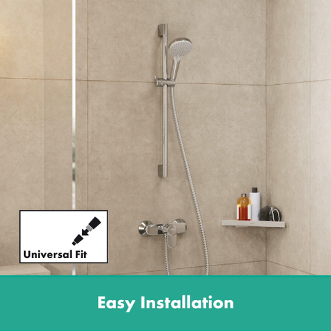 Hansgrohe Vernis Blend Doucheset - ecosmart - met Crometta - glijstang 65 cm - hoogglans chroom OUTLETSTORE STORE44745